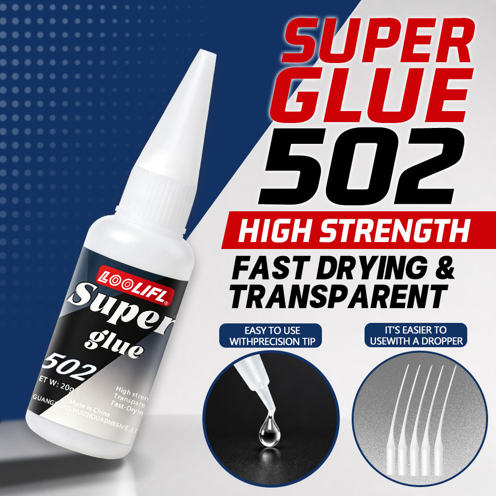 Marine Aquarium Glue - Loolifl-502-20Ml Anında Yapışan Şeffaf Siyanoakrilat Orta
