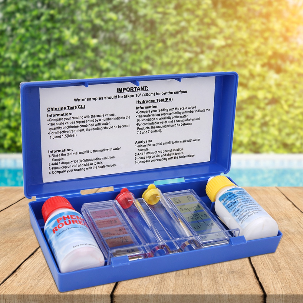 Marine Test Kit - PH Klor Su Kalitesi Test Kiti