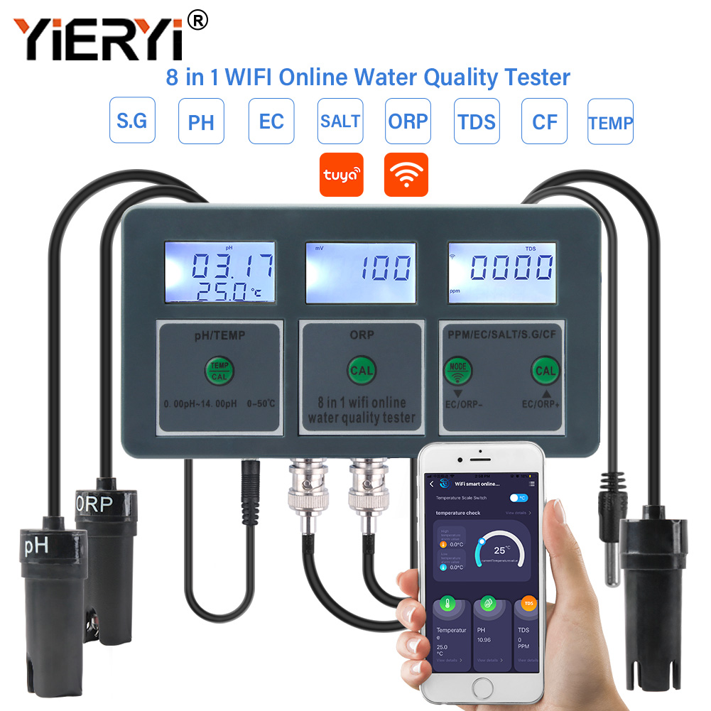 Marine Test Kit - Yieryi WiFi Tuya Akıllı PH ORP
