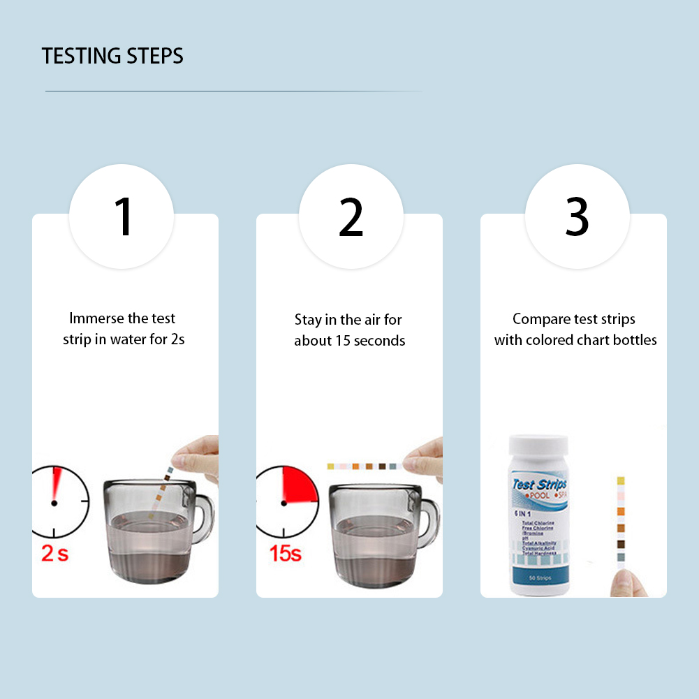 50/100 adet Su Testi PH Şeritl - Marine Test Kit incelemesi ve fiyatı