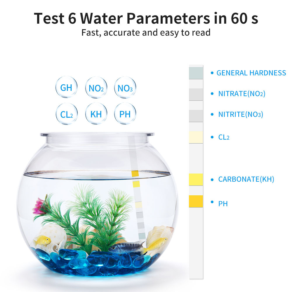 6-In-1 su kalitesi Test şeritl - Marine Test Kit incelemesi ve fiyatı