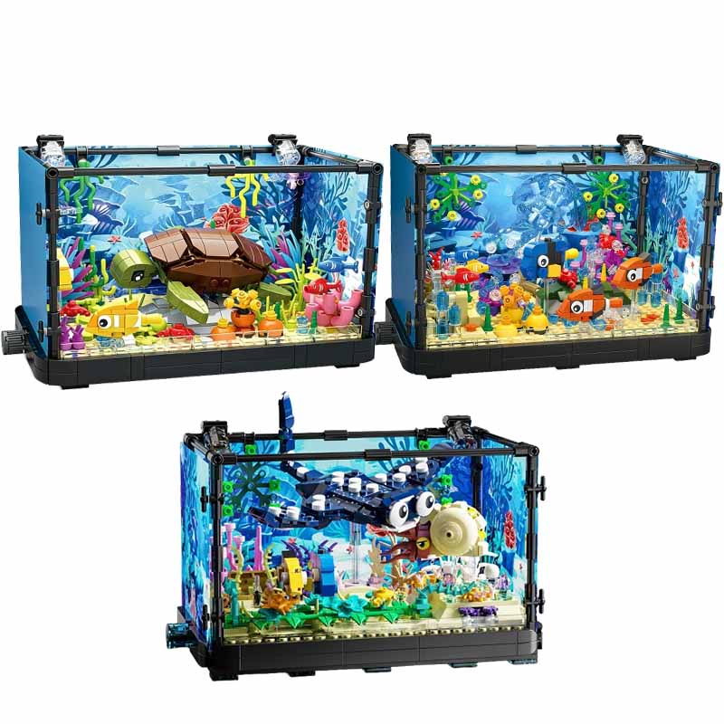 Işıklı Balık Tankı Yapım Blokl - Marine Aquarium Kit incelemesi ve fiyatı
