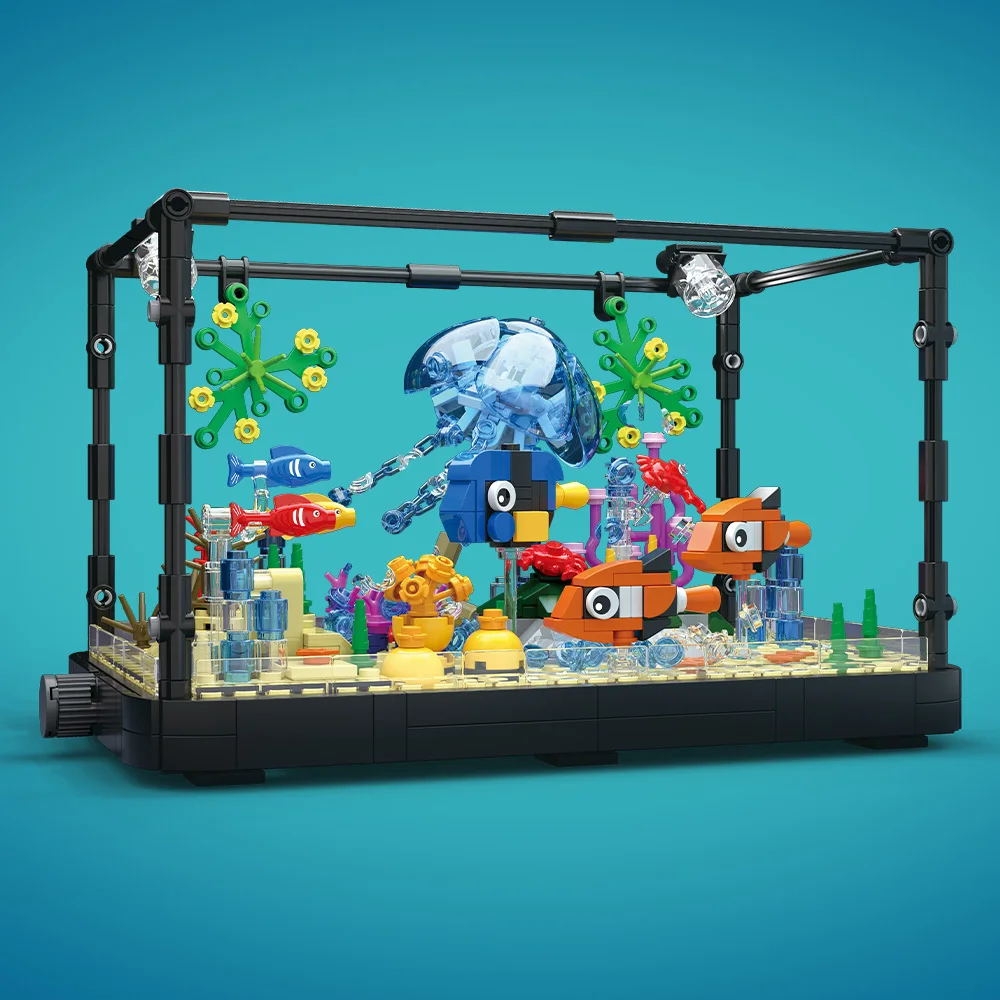 Işıklı Balık Tankı Yapım Blokl - Marine Aquarium Kit incelemesi ve fiyatı