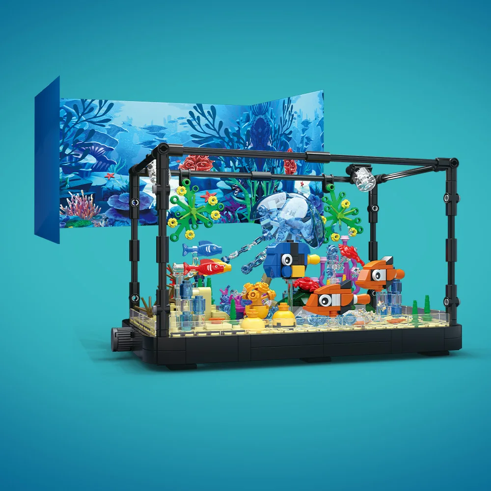 Işıklı Balık Tankı Yapım Blokl - Marine Aquarium Kit incelemesi ve fiyatı