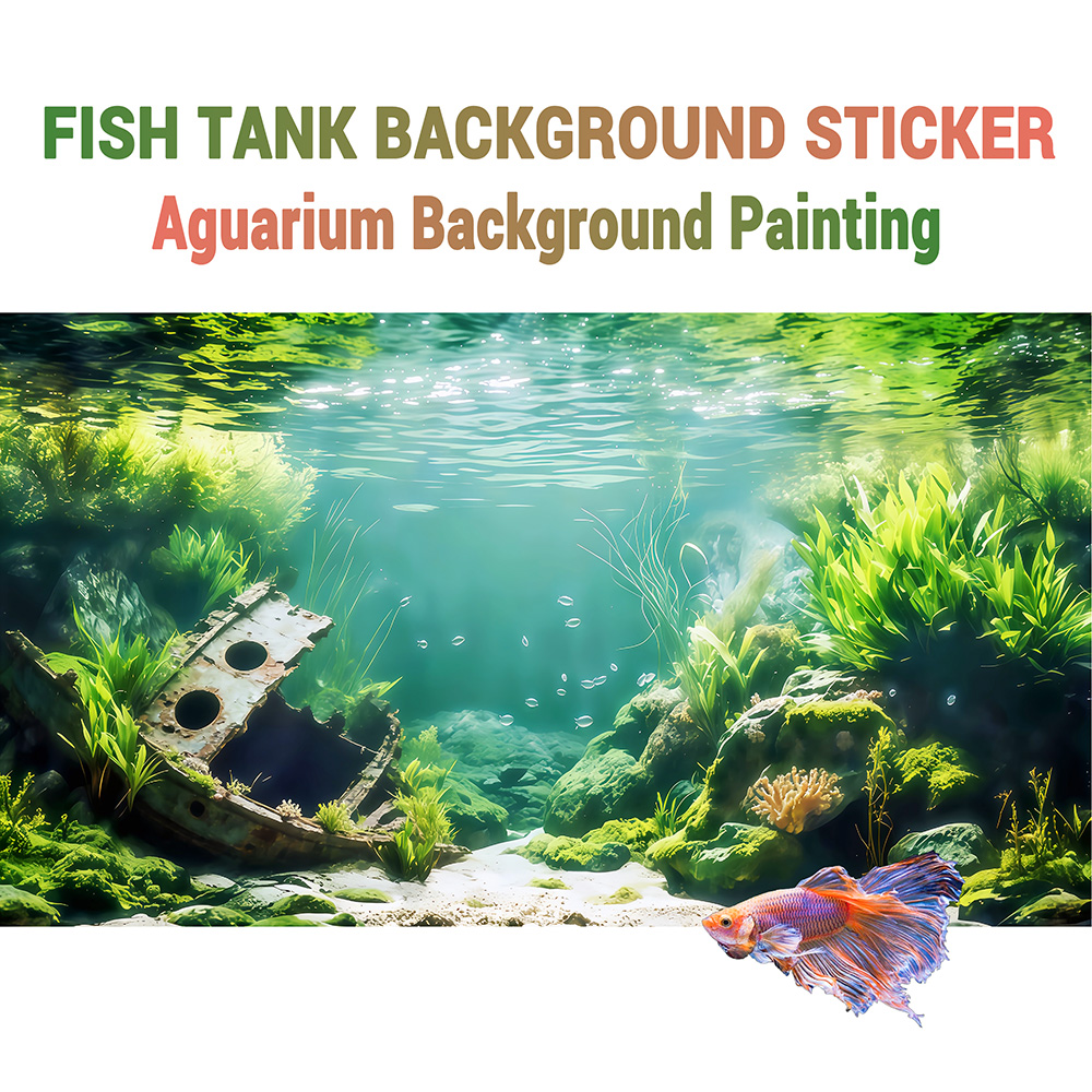 Akvaryum Arka Plan Çıkartması, - Marine Aquarium Glue incelemesi ve fiyatı