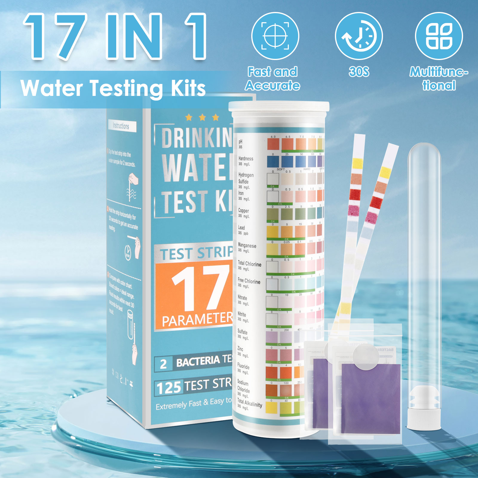5-17 in 1 Akvaryum Test Şeritl - Marine Test Kit incelemesi ve fiyatı