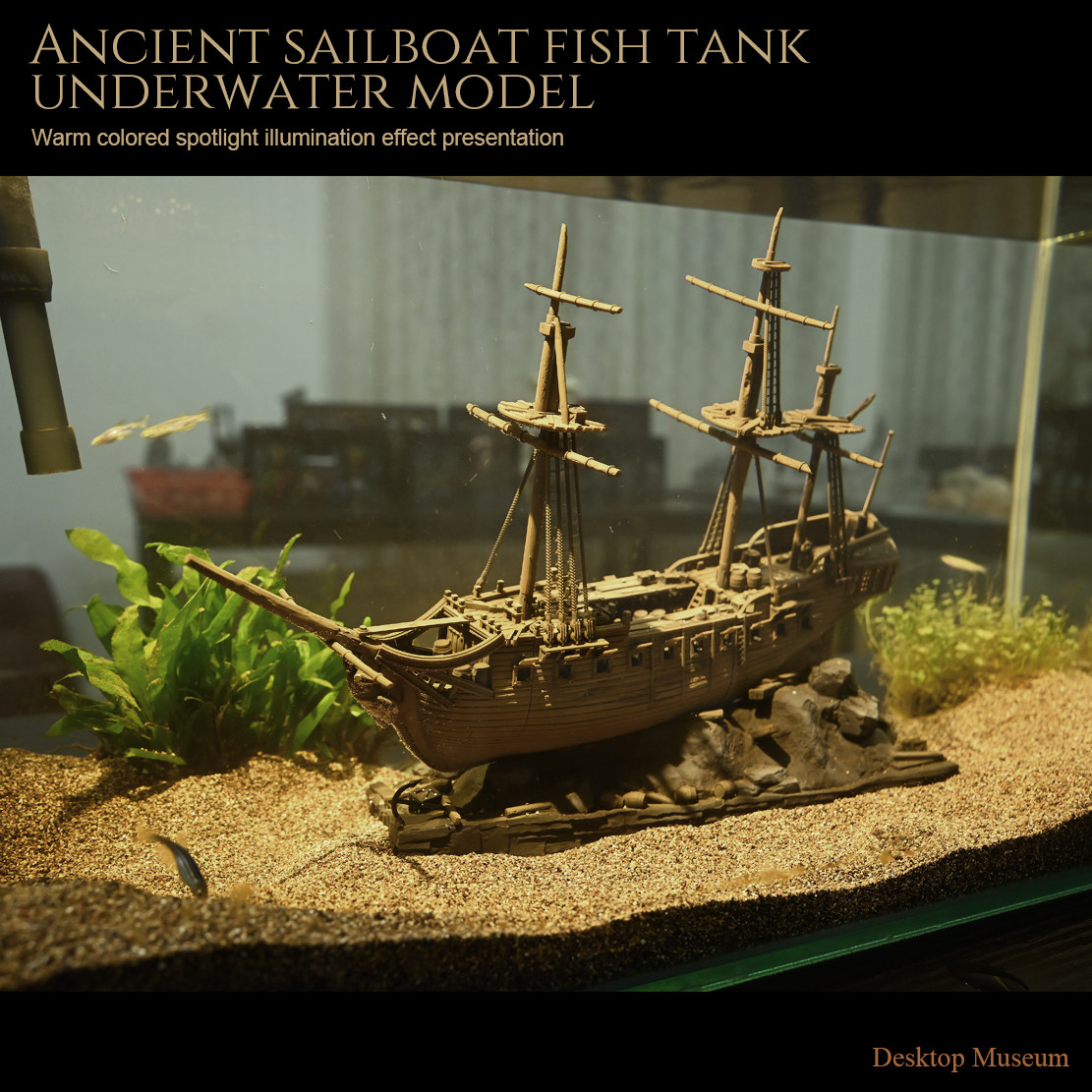 290mm Yelkenli Gemi Akvaryum D - Marine Aquarium Epoxy incelemesi ve fiyatı